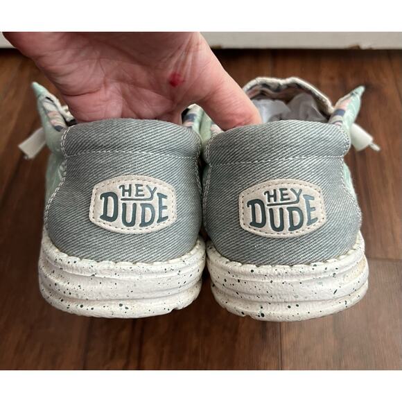 HEYDUDE Men's Wally Tropical Palm Trees Easy-On Lightweight Casual Shoes Sz 12 - Picture 10 of 14